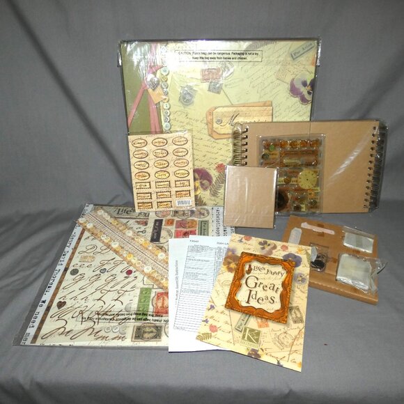 NEW Lifes Journey 3 Memories Scrapbook Album Kit with Embellishments - Picture 1 of 9